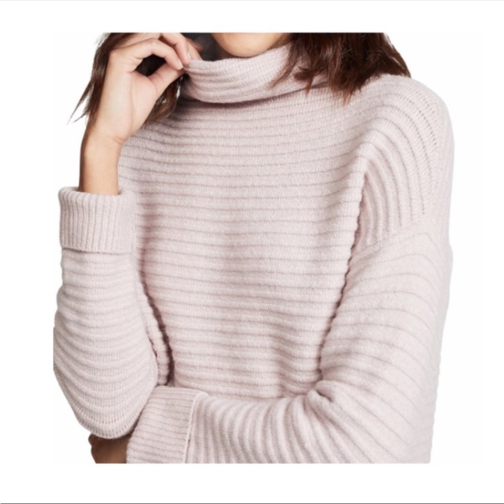 SALE Madewell Pink Mockneck Sweater